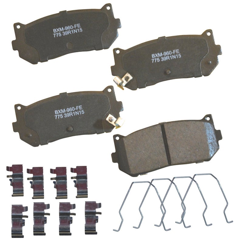 Bendix Premium SBM775 Semi-Metallic Rear Brake Pads for Kia Sephia 2001-1998, Spectra 2004-2000 - Image 1